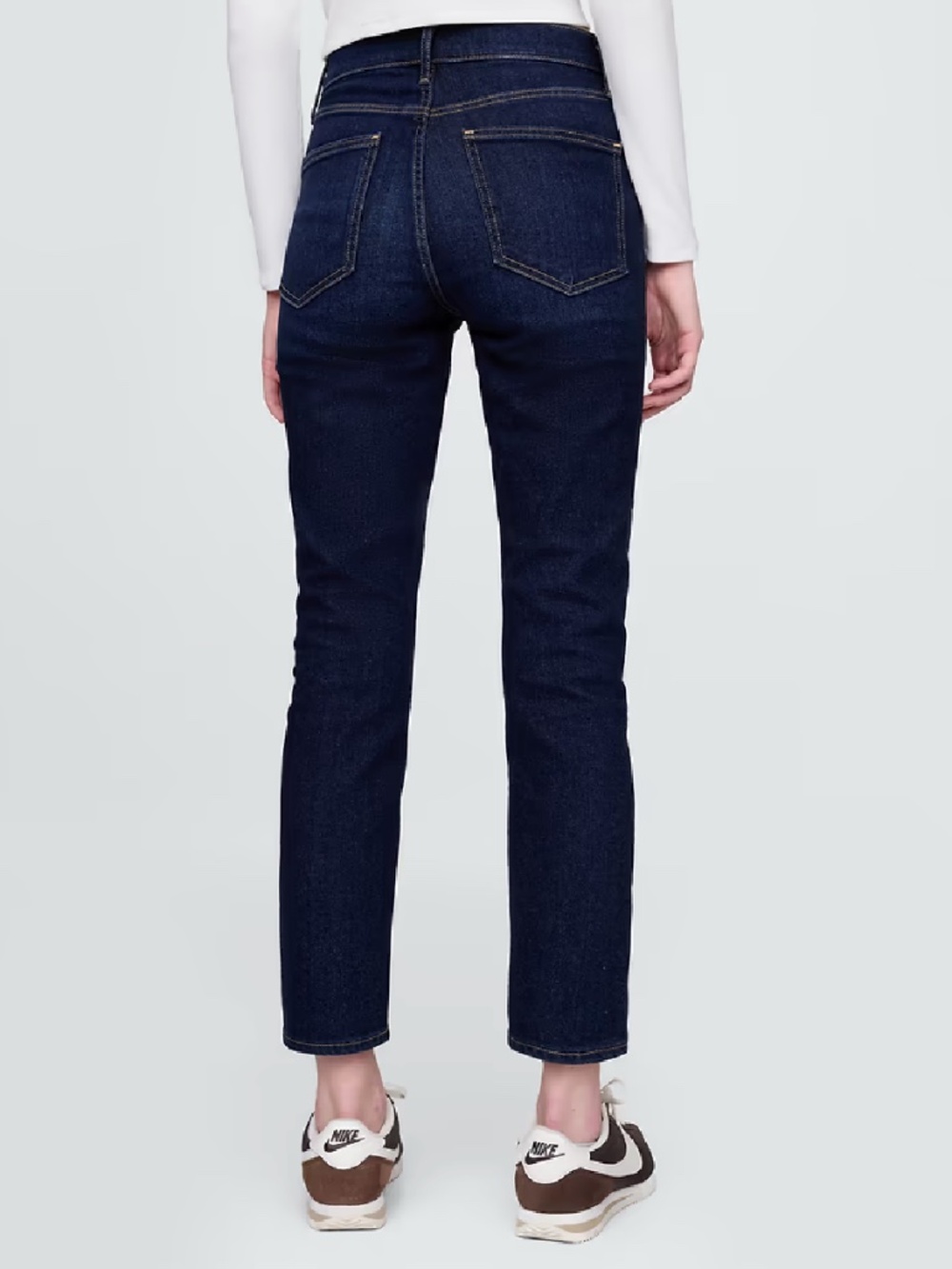 Gap High Rise Vintage Slim Jeans – Rinsed Dark Denim Wash, Size 28